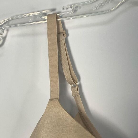 Wacoal Ultimate Side Smoother Wire Free T-Shirt Bra Sand Tan Size 32D - Picture 2 of 7